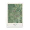 Map of Harvest, Alabama, 12 x 18 inch unframed archival matte print