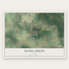 Hazel Green, Alabama map print, the full design