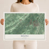Map of Helena, Alabama, 12 x 18 inch unframed archival matte print