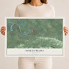 Map of Hokes Bluff, Alabama, 12 x 18 inch unframed archival matte print
