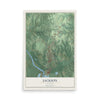 Map of Jackson, Alabama, 12 x 18 inch unframed archival matte print