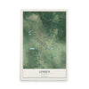 Map of Linden, Alabama, 12 x 18 inch unframed archival matte print