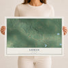 Map of Lisman, Alabama, 12 x 18 inch unframed archival matte print
