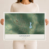 Map of Lockhart, Alabama, 12 x 18 inch unframed archival matte print