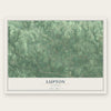 Lupton, Alabama map print, the full design