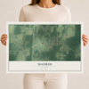 Map of Madrid, Alabama, 12 x 18 inch unframed archival matte print