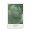 Map of Memphis, Alabama, 12 x 18 inch unframed archival matte print