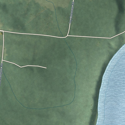 Close-up of the map of Memphis, Alabama print showing street and building detail