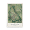 Map of Meridianville, Alabama, 12 x 18 inch unframed archival matte print