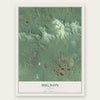 Mignon, Alabama map print, the full design