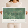 Map of Millport, Alabama, 12 x 18 inch unframed archival matte print