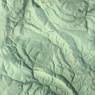 Second close-up of the map of Montevallo, Alabama print showing more streets and buildings