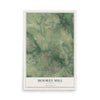 Map of Moores Mill, Alabama, 12 x 18 inch unframed archival matte print