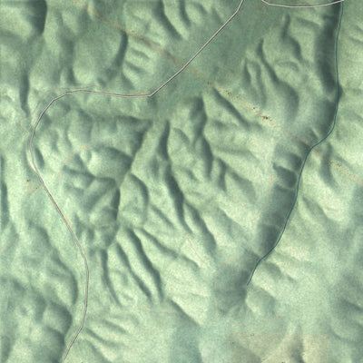 Close-up of the map of Mount Olive, Alabama print showing street and building detail