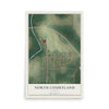 Map of North Courtland, Alabama, 12 x 18 inch unframed archival matte print