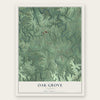 Oak Grove, Jefferson County, Alabama map print, the full design
