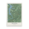 Map of Ohatchee, Alabama, 12 x 18 inch unframed archival matte print