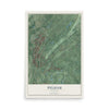 Map of Pelham, Alabama, 12 x 18 inch unframed archival matte print