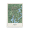 Map of Pell City, Alabama, 12 x 18 inch unframed archival matte print