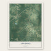Perdido, Alabama map print, the full design
