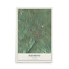 Map of Piedmont, Alabama, 12 x 18 inch unframed archival matte print