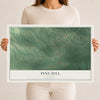 Map of Pine Hill, Alabama, 12 x 18 inch unframed archival matte print