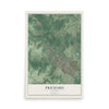 Map of Prichard, Alabama, 12 x 18 inch unframed archival matte print