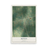 Map of Repton, Alabama, 12 x 18 inch unframed archival matte print