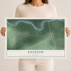 Map of Riverview, Alabama, 12 x 18 inch unframed archival matte print