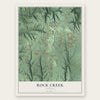 Rock Creek, Alabama map print, the full design