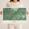 Map of Rosa, Alabama, 12 x 18 inch unframed archival matte print