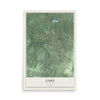 Map of Saks, Alabama, 12 x 18 inch unframed archival matte print