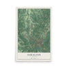 Map of Saraland, Alabama, 12 x 18 inch unframed archival matte print