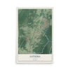 Map of Satsuma, Alabama, 12 x 18 inch unframed archival matte print