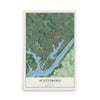 Map of Scottsboro, Alabama, 12 x 18 inch unframed archival matte print