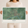 Map of Selma, Alabama, 12 x 18 inch unframed archival matte print