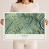 Map of Sipsey, Alabama, 12 x 18 inch unframed archival matte print