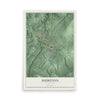 Map of Sumiton, Alabama, 12 x 18 inch unframed archival matte print