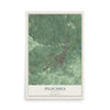 Map of Sylacauga, Alabama, 12 x 18 inch unframed archival matte print