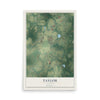 Map of Taylor, Alabama, 12 x 18 inch unframed archival matte print