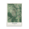 Map of Theodore, Alabama, 12 x 18 inch unframed archival matte print