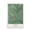 Map of Vernon, Alabama, 12 x 18 inch unframed archival matte print