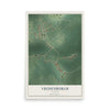 Map of Vredenburgh, Alabama, 12 x 18 inch unframed archival matte print