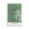 Map of Wetumpka, Alabama, 12 x 18 inch unframed archival matte print