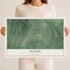 Map of Wilton, Alabama, 12 x 18 inch unframed archival matte print