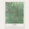 Acorn, Arkansas map print, the full design