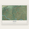 Aplin, Arkansas map print, the full design
