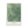 Map of Ash Flat, Arkansas, 12 x 18 inch unframed archival matte print