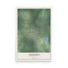 Map of Ashdown, Arkansas, 12 x 18 inch unframed archival matte print
