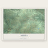Avilla, Arkansas map print, the full design